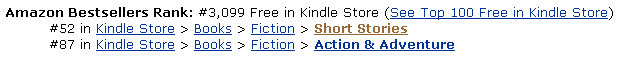 Amazon UK Rank: #52 Short Story #88 Action Adventure